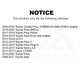Front Ceramic Disc Brake Pads NWF-PTC1184A For Toyota Prius Yaris C Corolla Lexus CT200h Prime Plug-In Scion iQ AWD-e