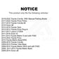 Rear Ceramic Disc Brake Pads NWF-PTC1423 For Toyota Corolla Prius Scion xB Yaris tC Lexus CT200h Matrix Prime Pontiac Vibe iM Plug-In