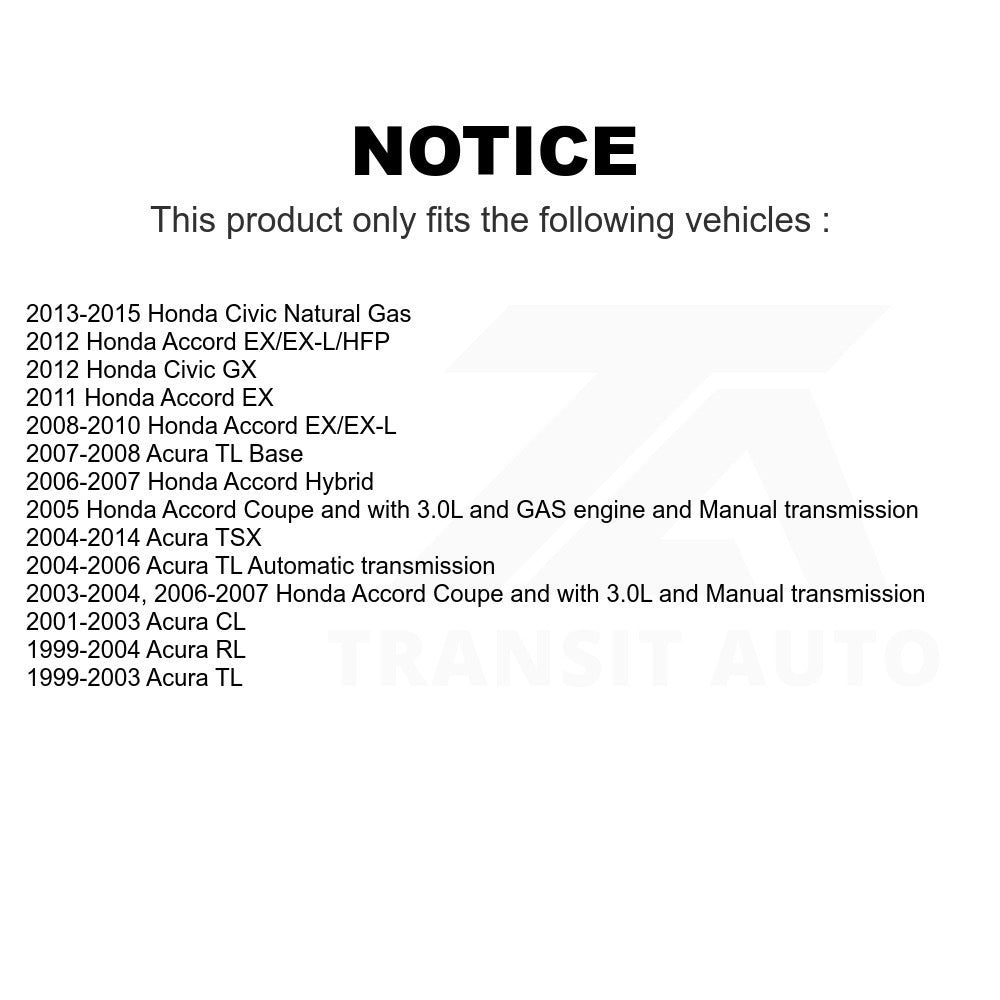 Front Ceramic Disc Brake Pads NWF-PTC1506 For Honda Accord Civic Acura TL TSX RL CL