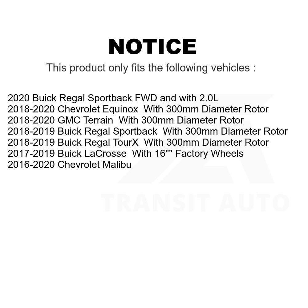 Front Ceramic Disc Brake Pads NWF-PTC1913 For Chevrolet Equinox Malibu GMC Terrain Buick LaCrosse Regal Sportback TourX