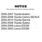 Front Ceramic Disc Brake Pads NWF-PTC906 For Toyota Sienna Camry Lexus Avalon Solara ES330 ES300