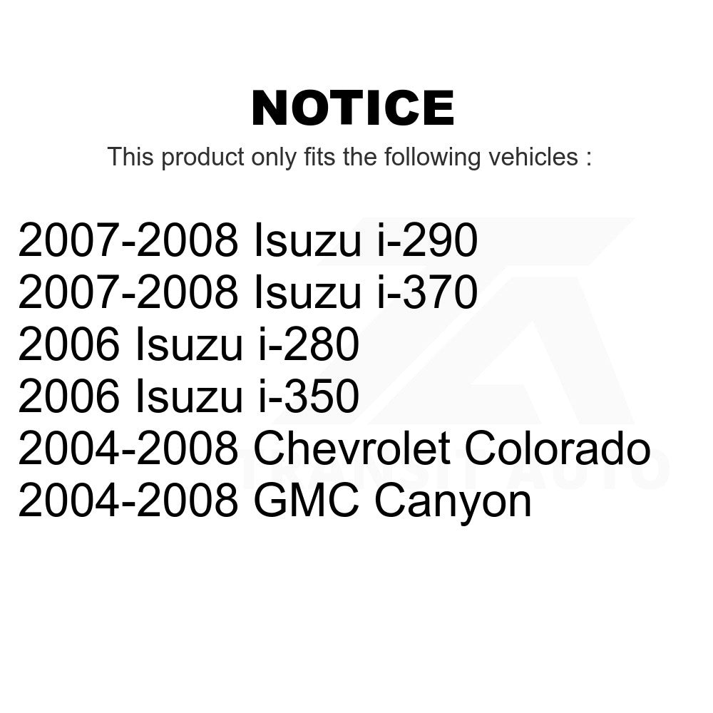 Front Semi-Metallic Disc Brake Pads PPF-D1039 For Chevrolet Colorado GMC Canyon Isuzu i-290 i-280 i-370 i-350