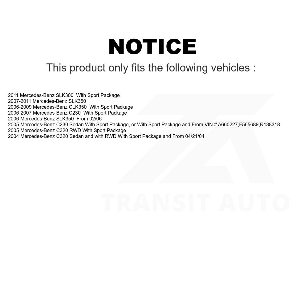 Front Semi-Metallic Disc Brake Pads PPF-D1121 For Mercedes-Benz C230 CLK350 C320 SLK350 SLK300