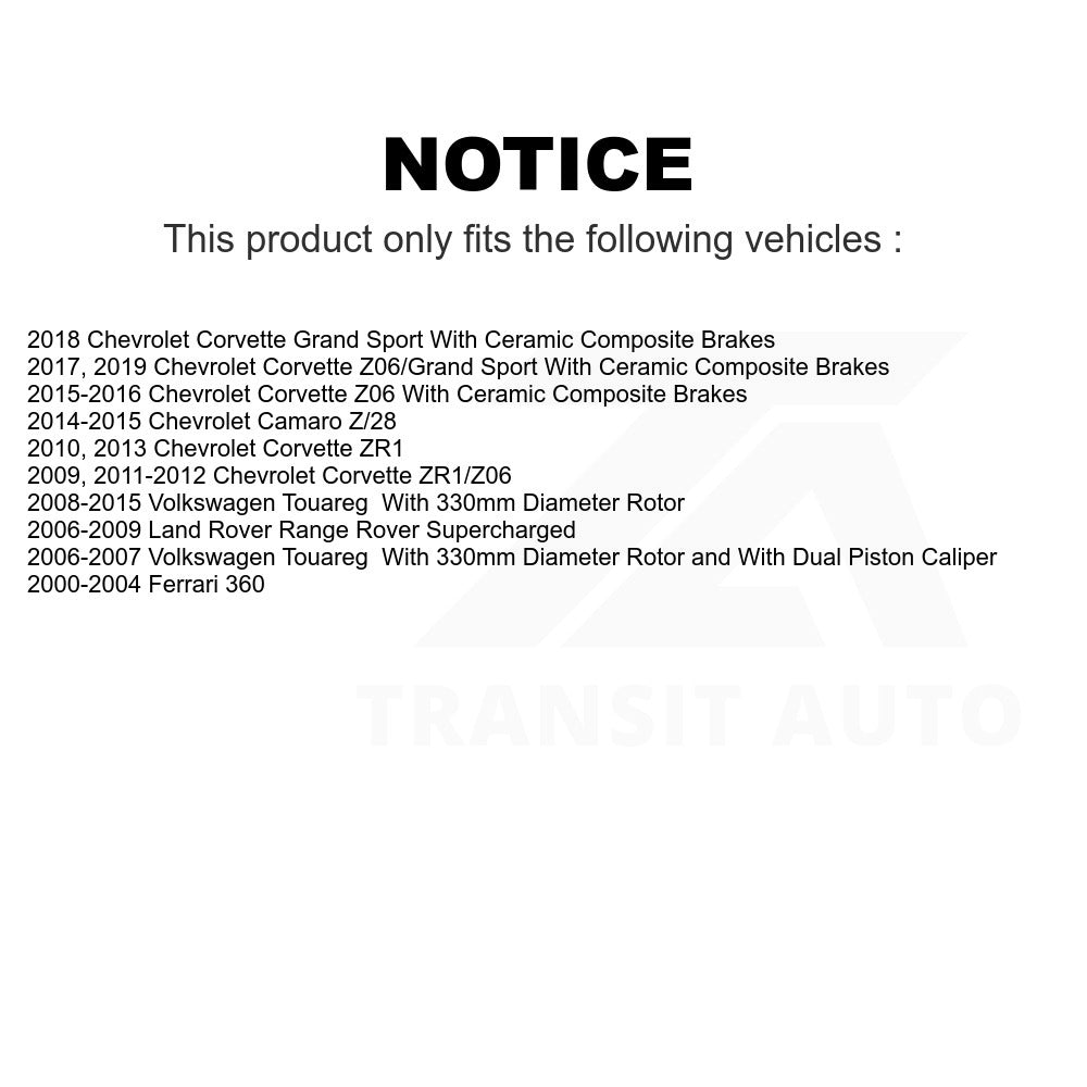 Semi-Metallic Disc Brake Pads PPF-D1165 For Chevrolet Corvette Camaro Volkswagen Touareg Land Rover Range Ferrari 360