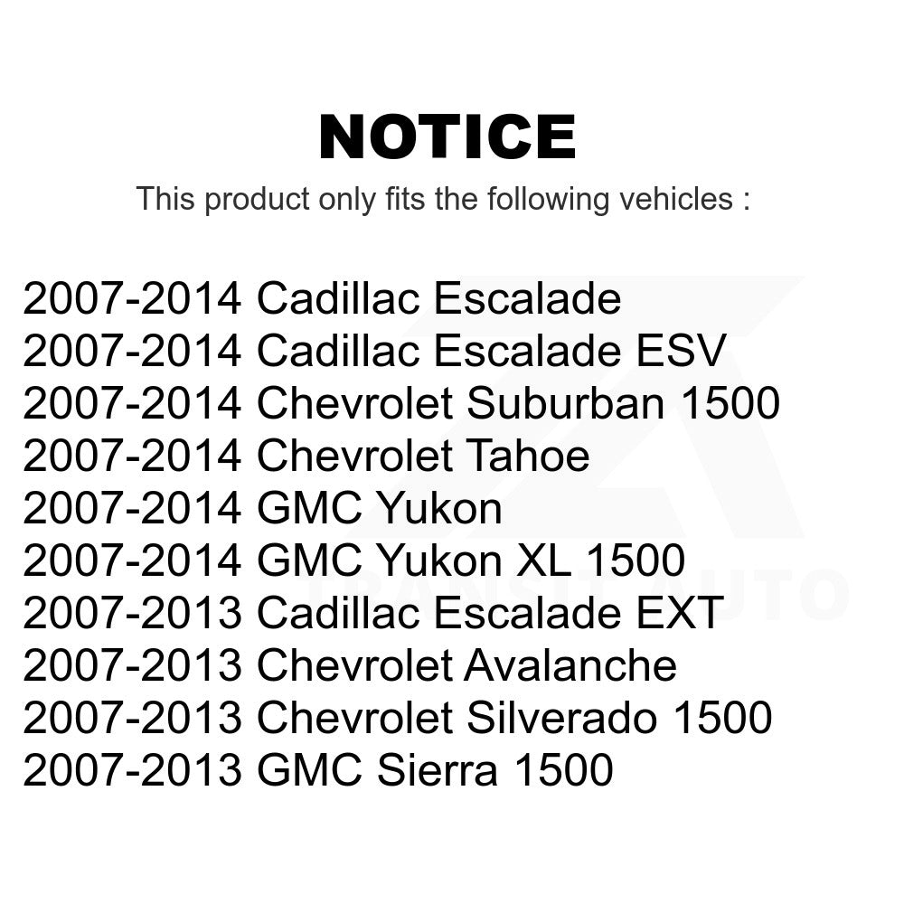 Rear Semi-Metallic Disc Brake Pads PPF-D1194 For Chevrolet Silverado 1500 GMC Sierra Tahoe Suburban Yukon Cadillac XL Avalanche Escalade ESV EXT