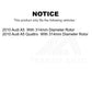 Front Semi-Metallic Disc Brake Pads PPF-D1535A For 2010-2010 Audi A5 Quattro With 314mm Diameter Rotor