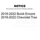 Front Semi-Metallic Disc Brake Pads PPF-D2019 For 2018-2022 Chevrolet Trax Buick Encore
