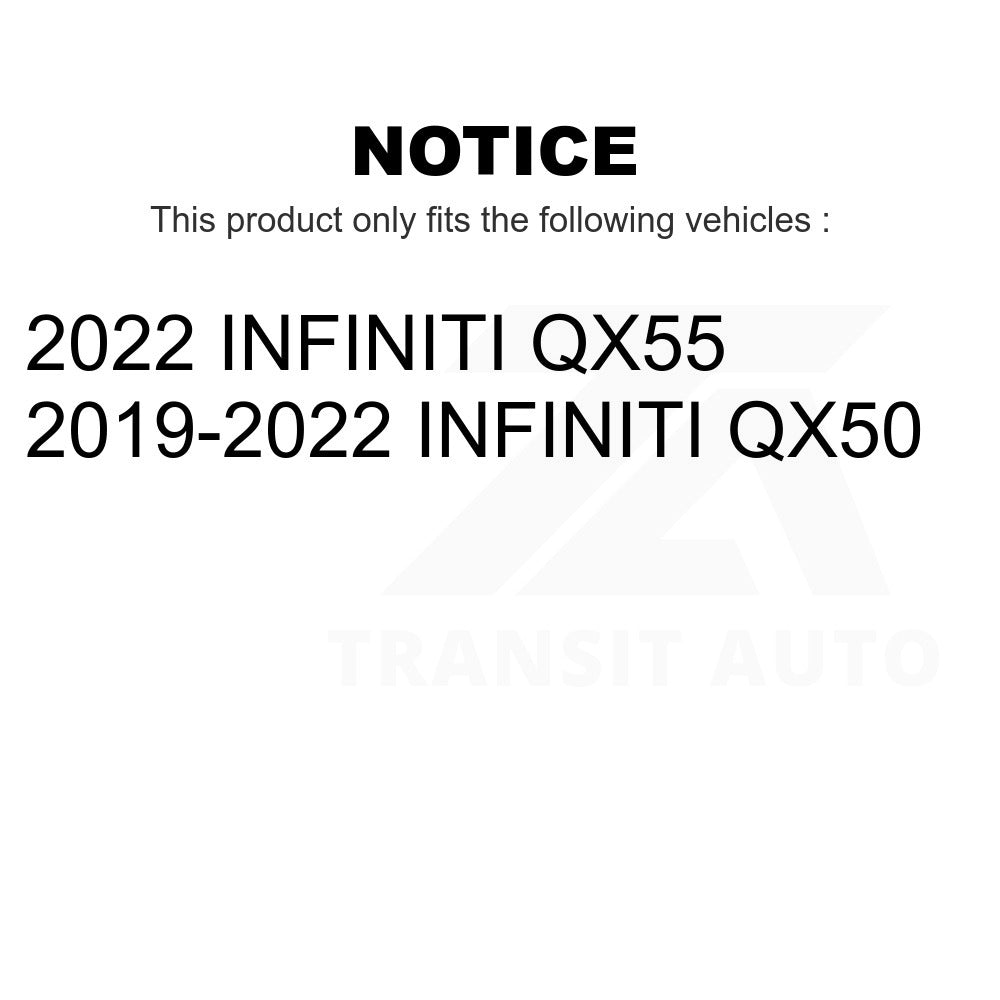 Rear Semi-Metallic Disc Brake Pads PPF-D2191 For INFINITI QX50 QX55