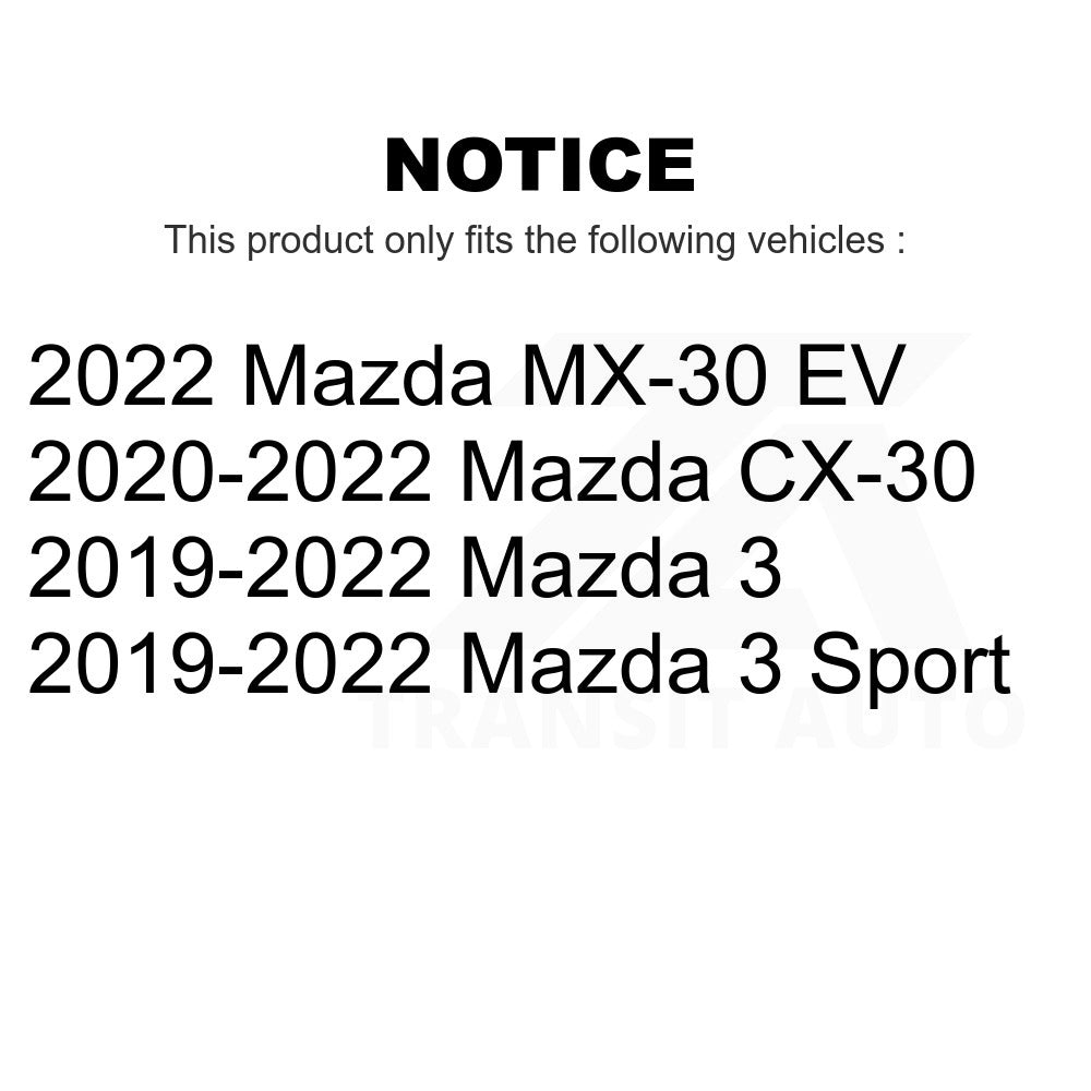Rear Semi-Metallic Disc Brake Pads PPF-D2219 For Mazda 3 CX-30 Sport MX-30 EV