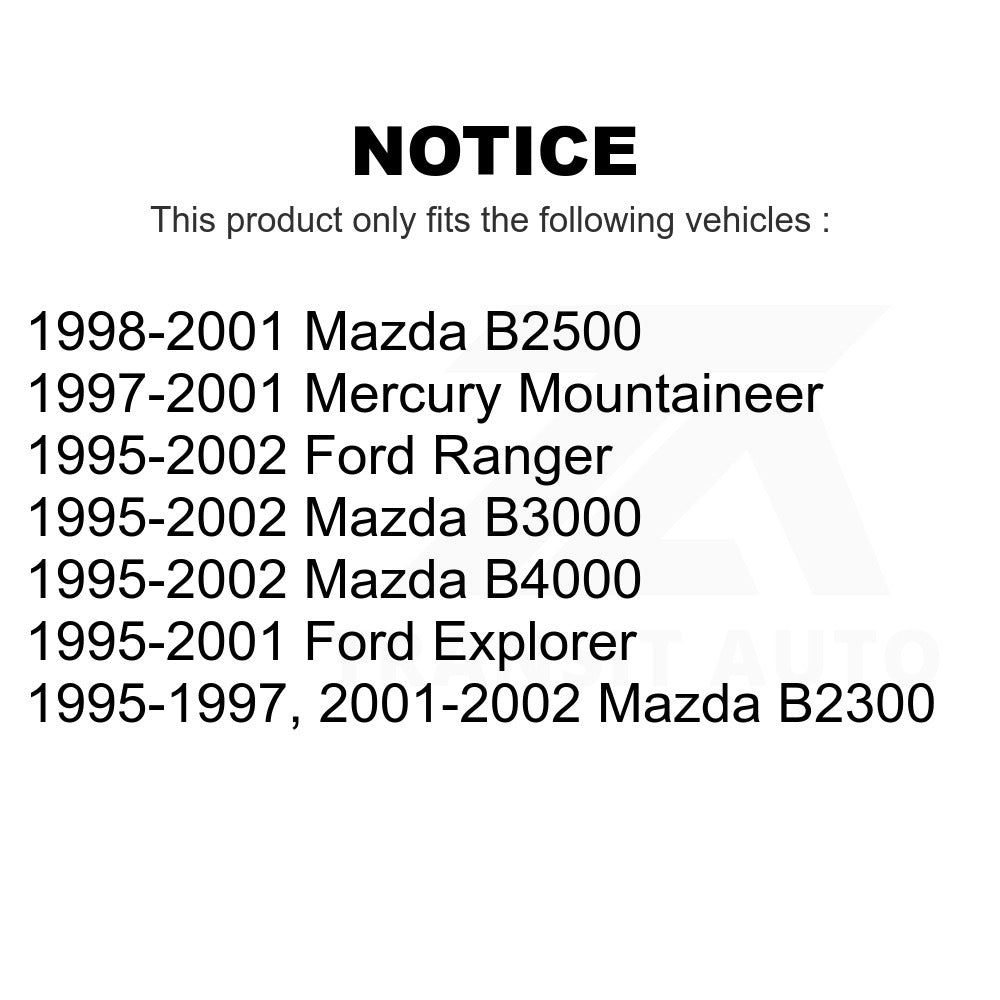 Front Semi-Metallic Disc Brake Pads PPF-D652 For Ford Ranger Explorer Mazda Mercury Mountaineer B3000 B2300 B2500 B4000