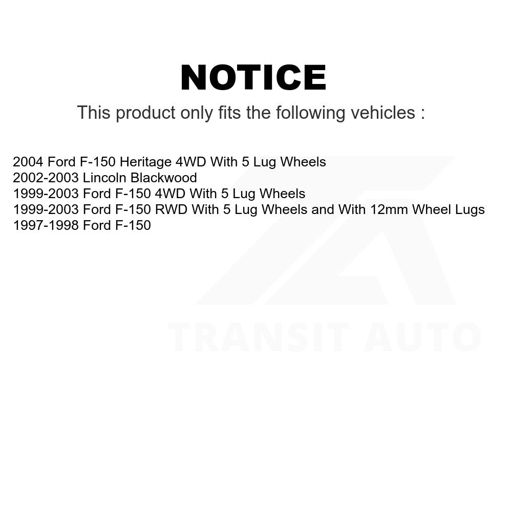 Front Semi-Metallic Disc Brake Pads PPF-D679 For Ford F-150 Heritage Lincoln Blackwood