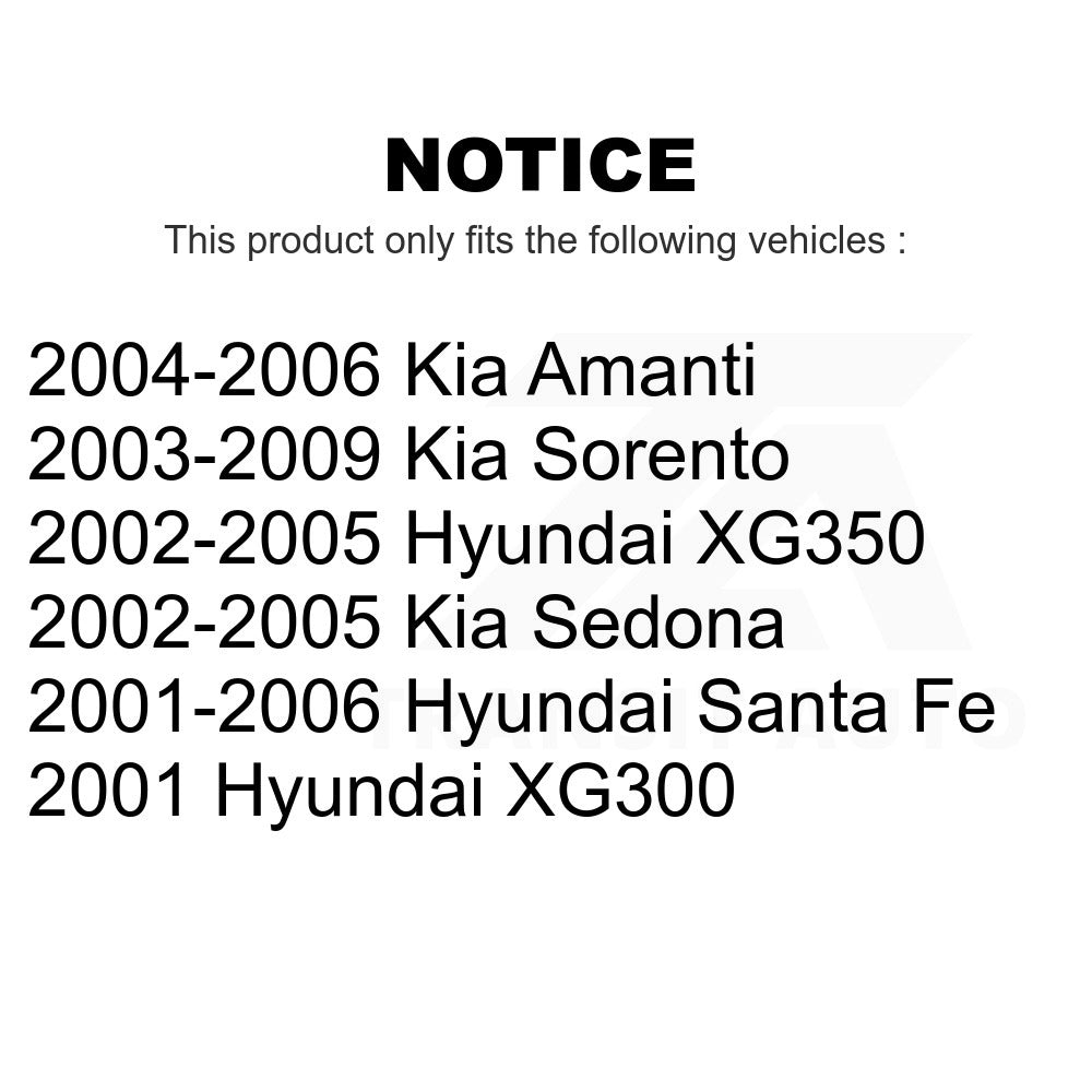Front Semi-Metallic Disc Brake Pads PPF-D864 For Kia Hyundai Santa Fe Sorento Sedona XG350 Amanti XG300