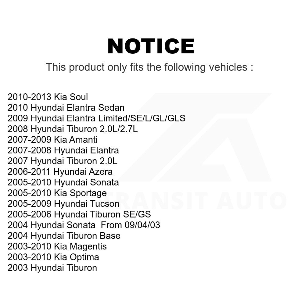 Front Semi-Metallic Disc Brake Pads PPF-D924 For Hyundai Kia Sonata Soul Elantra Optima Sportage Tucson Tiburon Azera Amanti Magentis