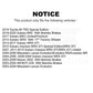 Rear Semi-Metallic Disc Brake Pads PPF-D961 For Subaru Impreza Nissan 350Z INFINITI G35 Mitsubishi Lancer WRX STI BRZ Toyota 86