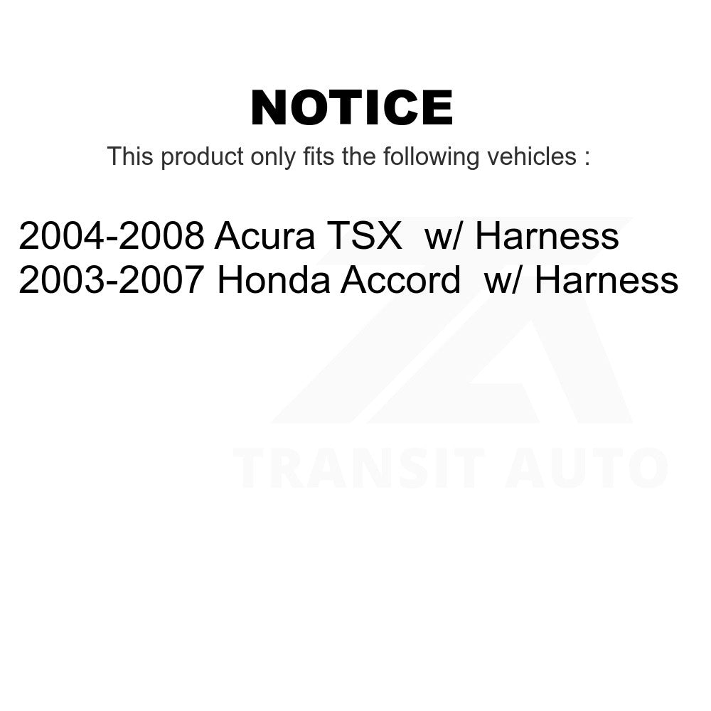 Mpulse Front Left ABS Wheel Speed Sensor SEN-2ABS0197 For Honda Accord Acura TSX w/ Harness