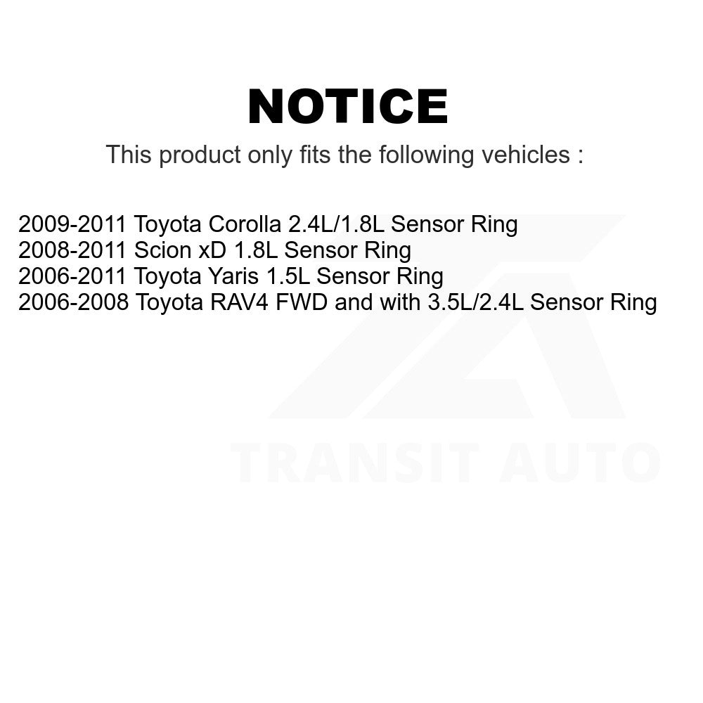 Mpulse Rear ABS Wheel Speed Sensor SEN-2ABS0469 For Toyota Corolla RAV4 Yaris Scion xD Ring