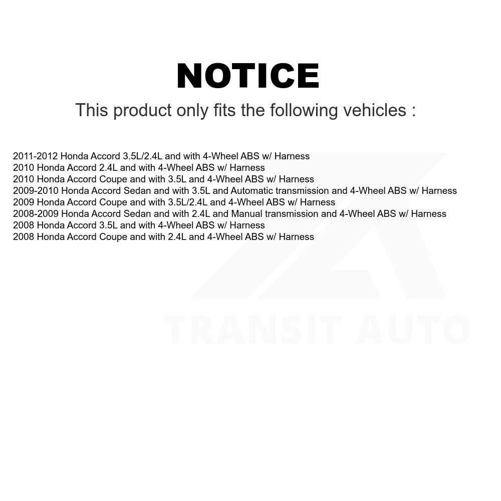 Mpulse Rear ABS Wheel Speed Sensor SEN-2ABS0648 For Honda Accord w Harness