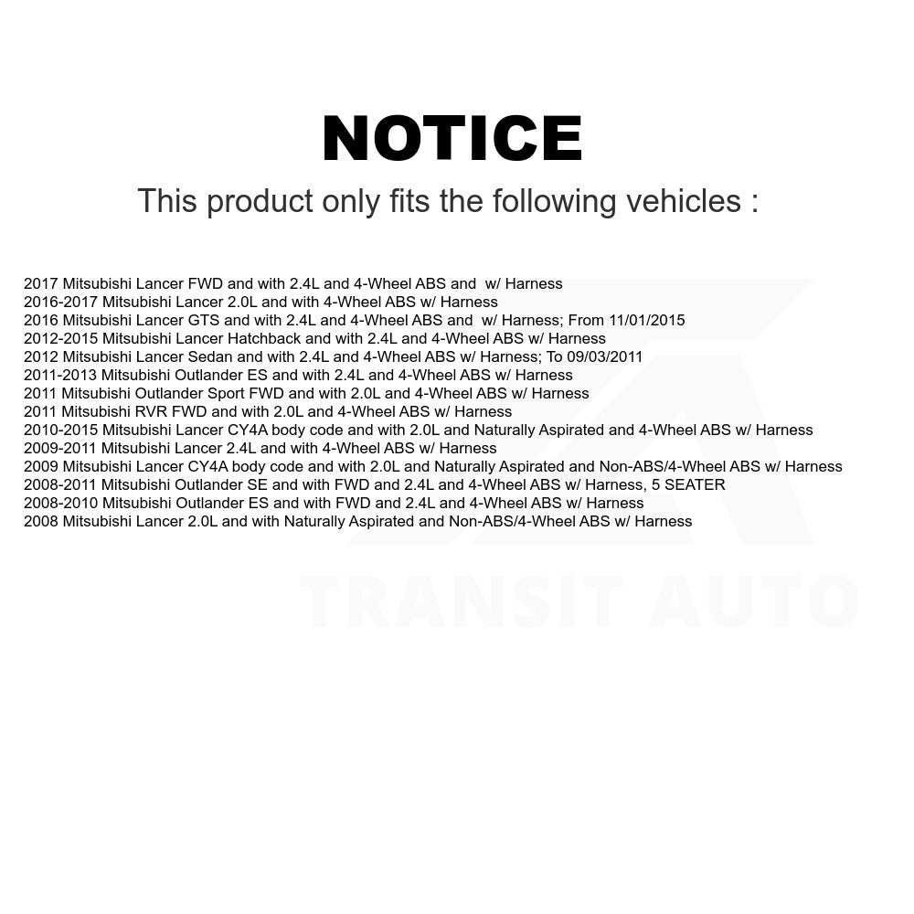 Mpulse Rear Right ABS Wheel Speed Sensor SEN-2ABS0712 For Mitsubishi Lancer Outlander Sport RVR