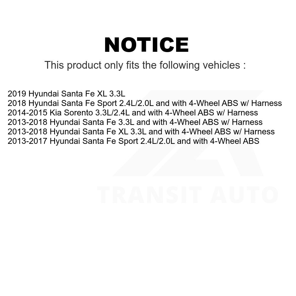 Mpulse Front Right ABS Wheel Speed Sensor SEN-2ABS1005 For Hyundai Santa Fe Sport Kia Sorento XL
