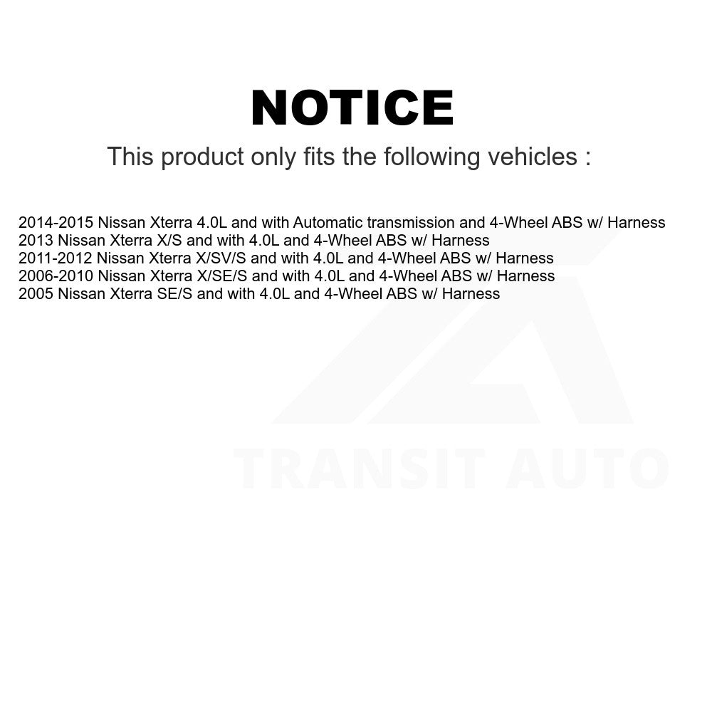 Mpulse Rear Right ABS Wheel Speed Sensor SEN-2ABS1369 For Nissan Xterra w Harness