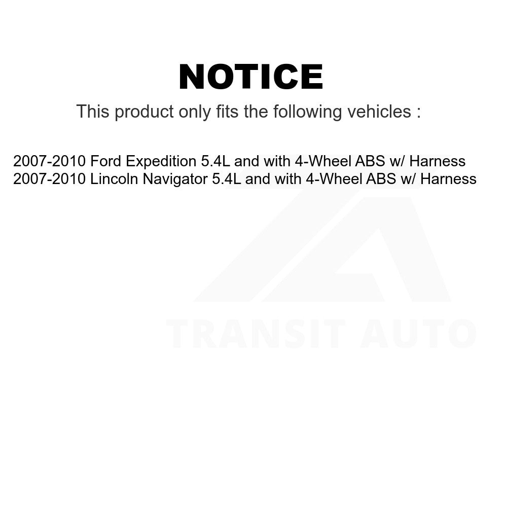 Mpulse Rear ABS Wheel Speed Sensor SEN-2ABS1428 For 2007-2010 Ford Expedition Lincoln Navigator w/ Harness 5.4L with 4-Wheel
