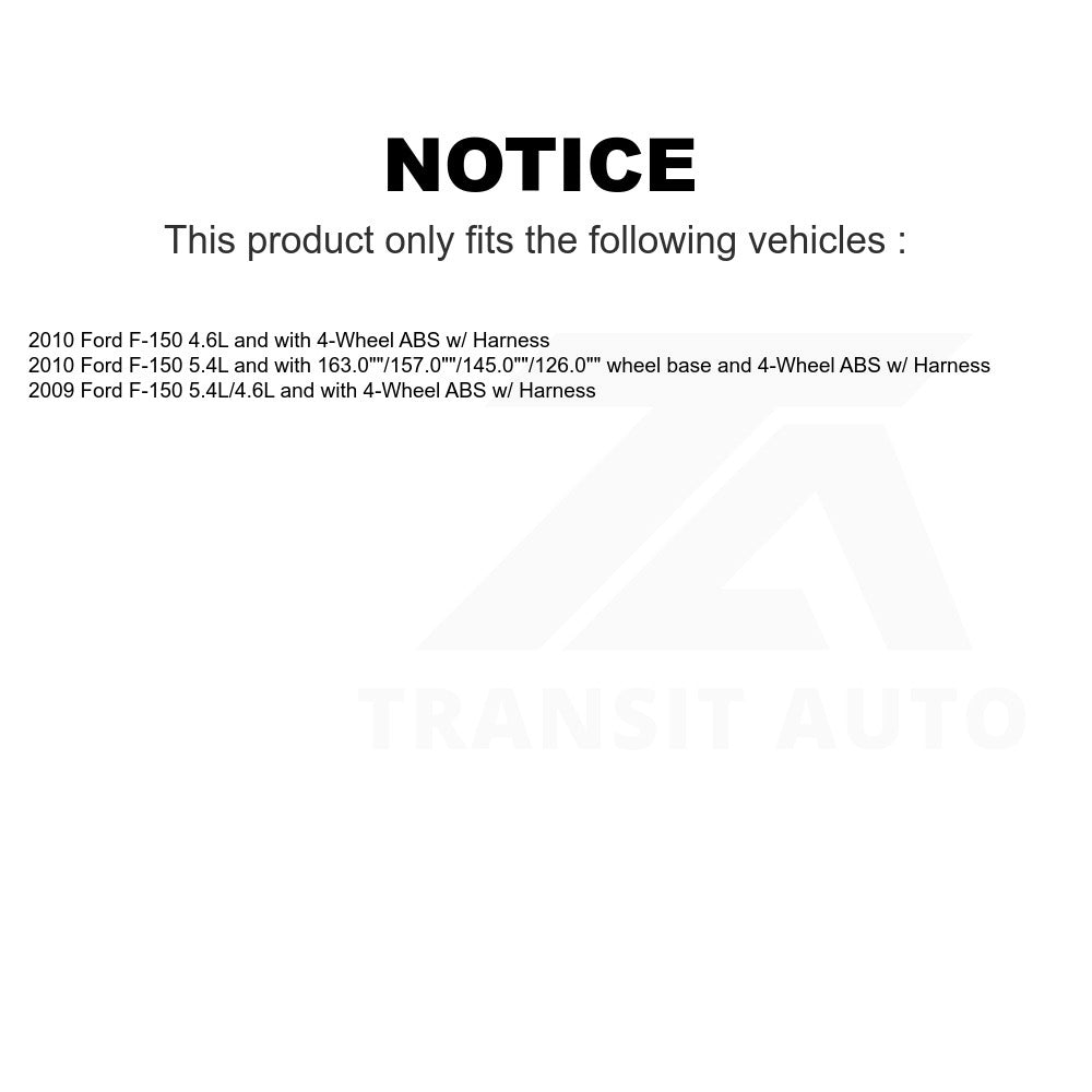 Mpulse Rear Right ABS Wheel Speed Sensor SEN-2ABS2455 For Ford F-150 w Harness