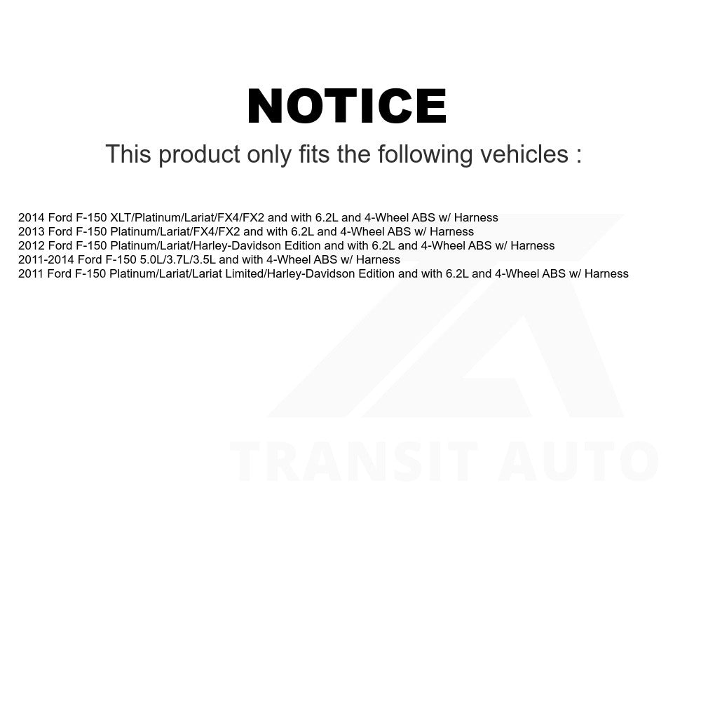 Mpulse Rear Right ABS Wheel Speed Sensor SEN-2ABS2465 For Ford F-150 w Harness