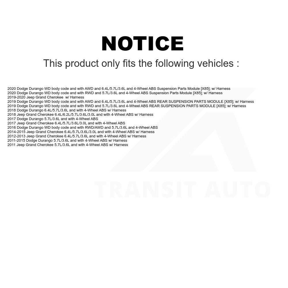 Mpulse Rear ABS Wheel Speed Sensor SEN-2ABS2507 For Jeep Grand Cherokee Dodge Durango