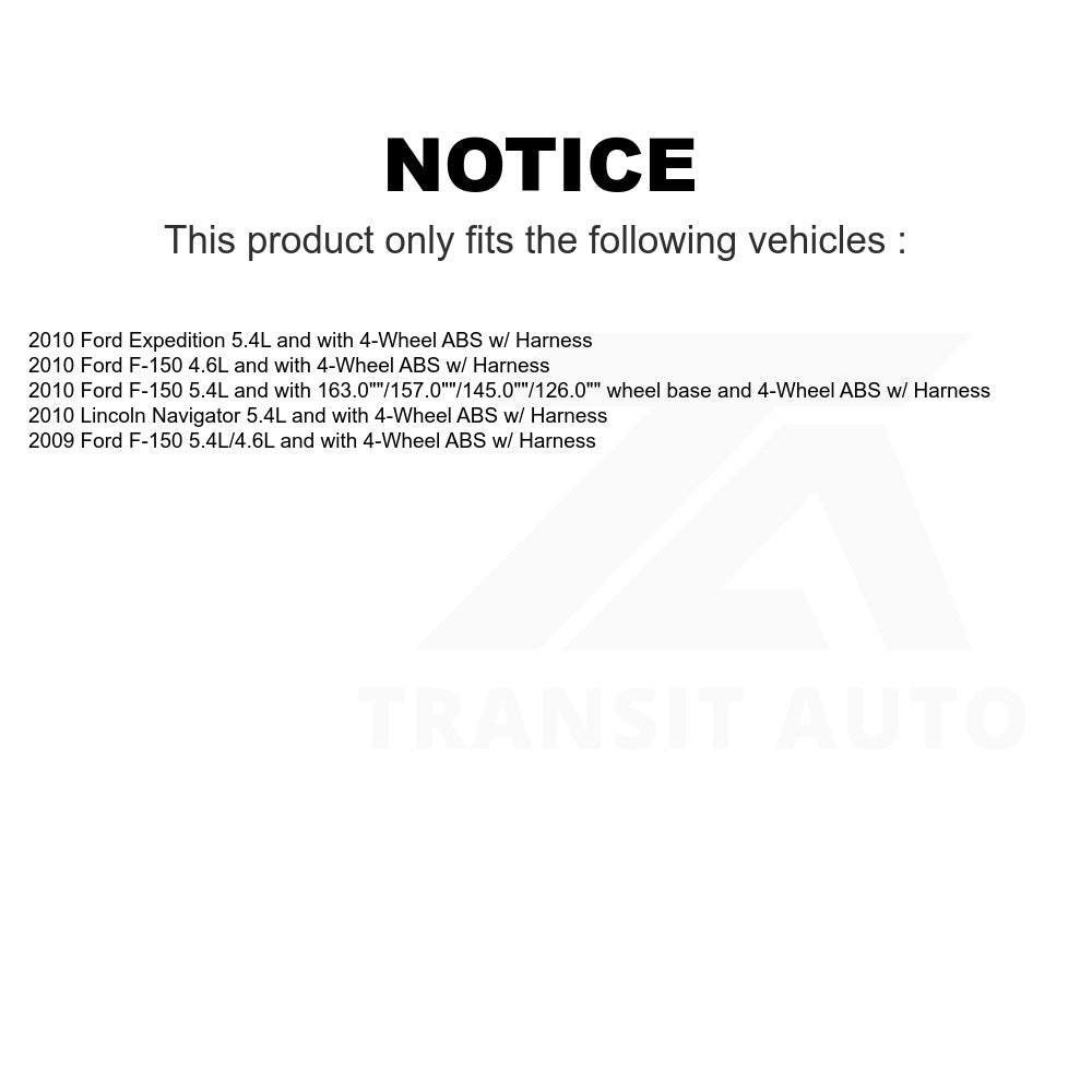 Mpulse Front ABS Wheel Speed Sensor SEN-2ABS2572 For Ford F-150 Expedition Lincoln Navigator w/ Harness