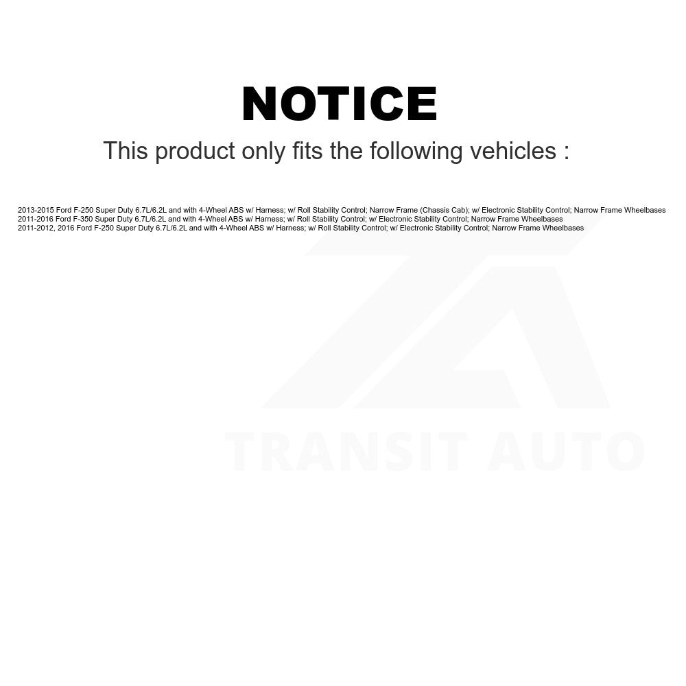 Mpulse Rear Left ABS Wheel Speed Sensor SEN-2ABS2596 For Ford F-250 Super Duty F-350 6.7L/6.2L with 4-Wheel