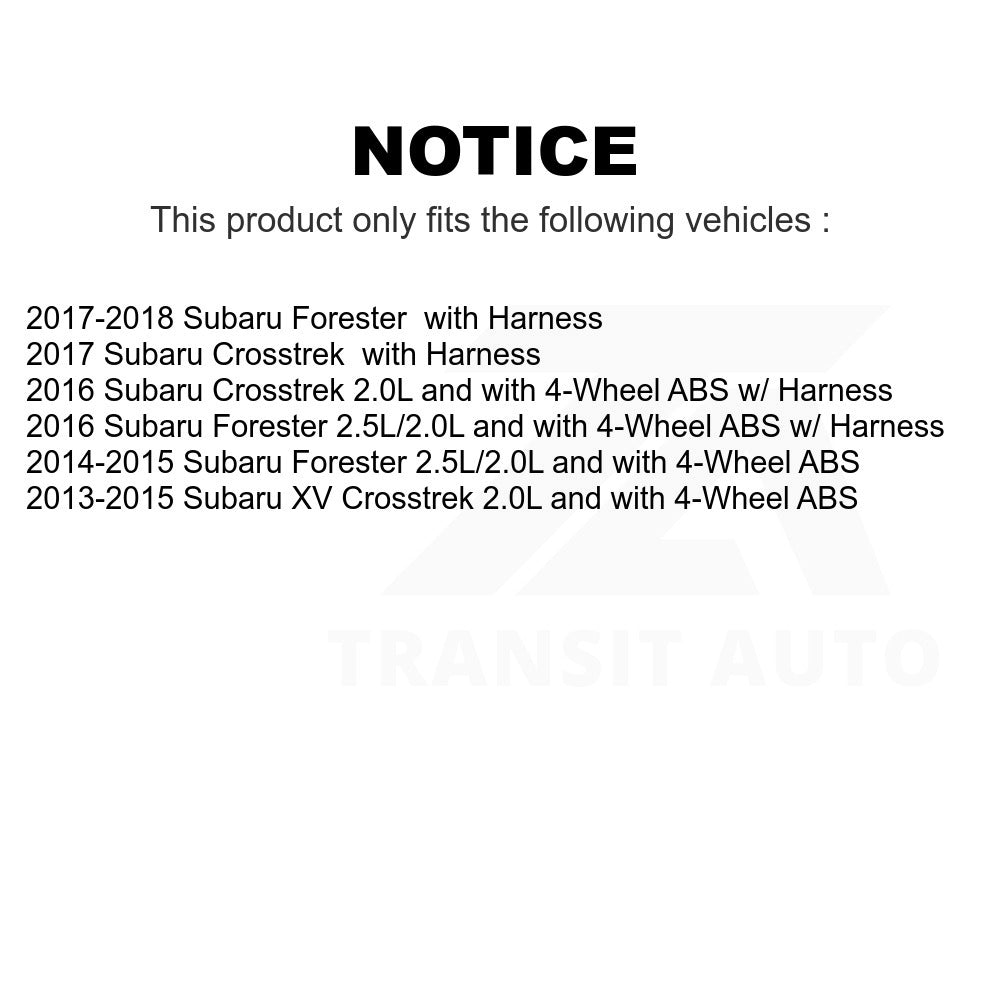 Mpulse Rear Left ABS Wheel Speed Sensor SEN-2ABS2844 For Subaru Forester XV Crosstrek