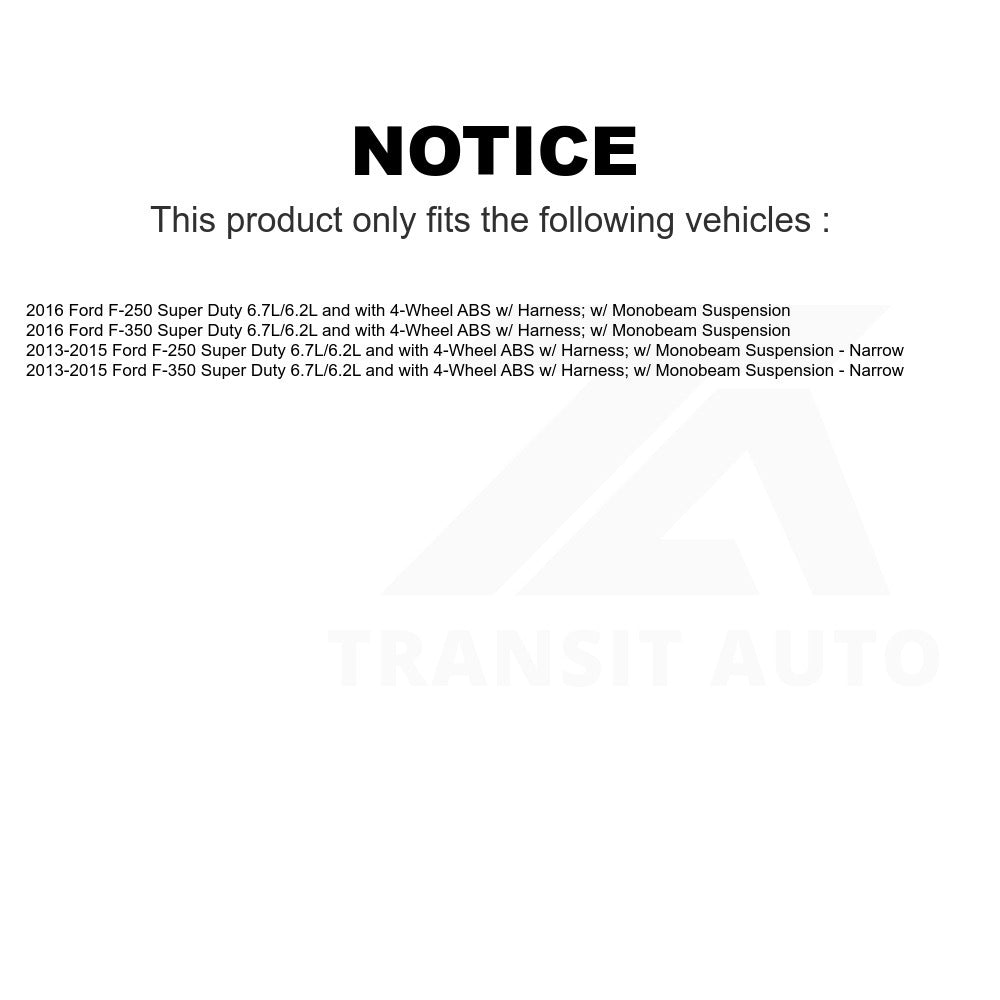 Mpulse Front ABS Wheel Speed Sensor SEN-2ABS2851 For Ford F-250 Super Duty F-350 6.7L/6.2L with 4-Wheel