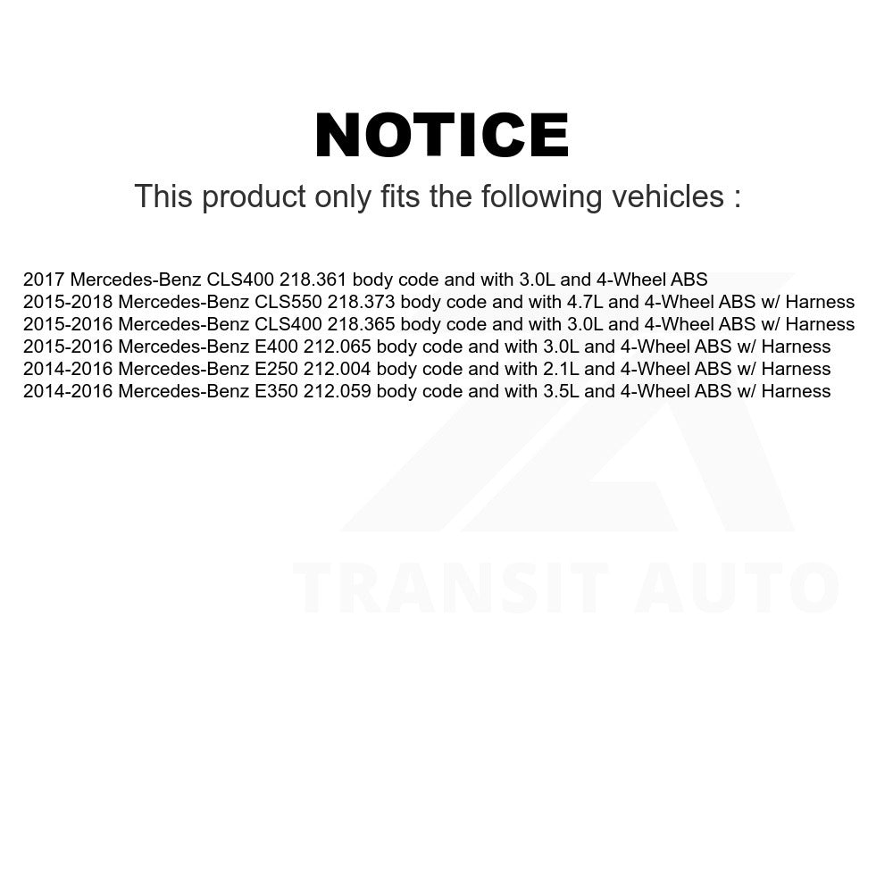 Mpulse Front Right ABS Wheel Speed Sensor SEN-2ABS3046 For Mercedes-Benz E350 E400 CLS400 E250 CLS550