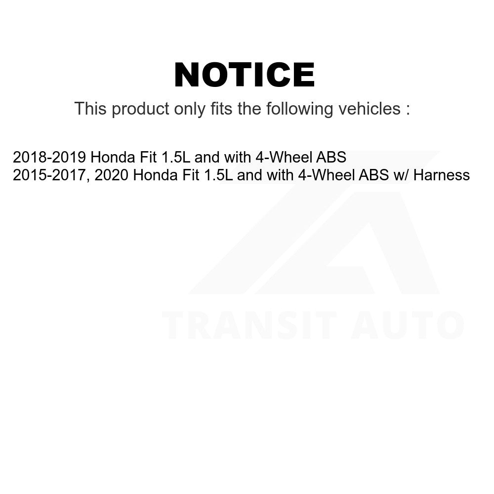 Mpulse Rear Left ABS Wheel Speed Sensor SEN-2ABS3167 For Honda Fit 1.5L with 4-Wheel