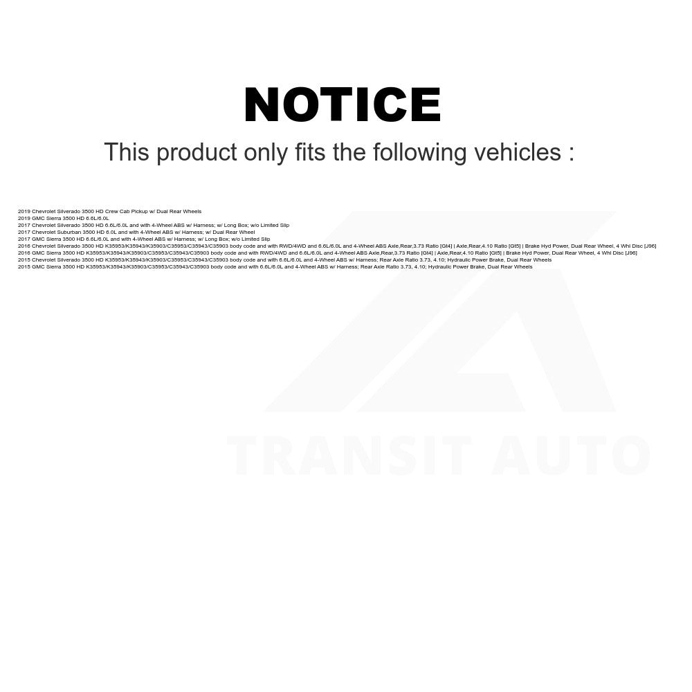 Mpulse Rear Left ABS Wheel Speed Sensor SEN-2ABS3341 For Chevrolet Silverado 3500 HD GMC Sierra Suburban