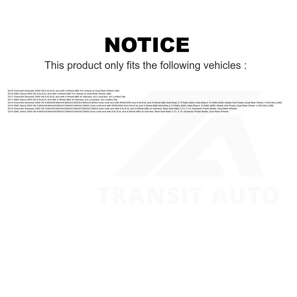 Mpulse Rear Left ABS Wheel Speed Sensor SEN-2ABS3342 For Chevrolet Silverado 3500 HD GMC Sierra