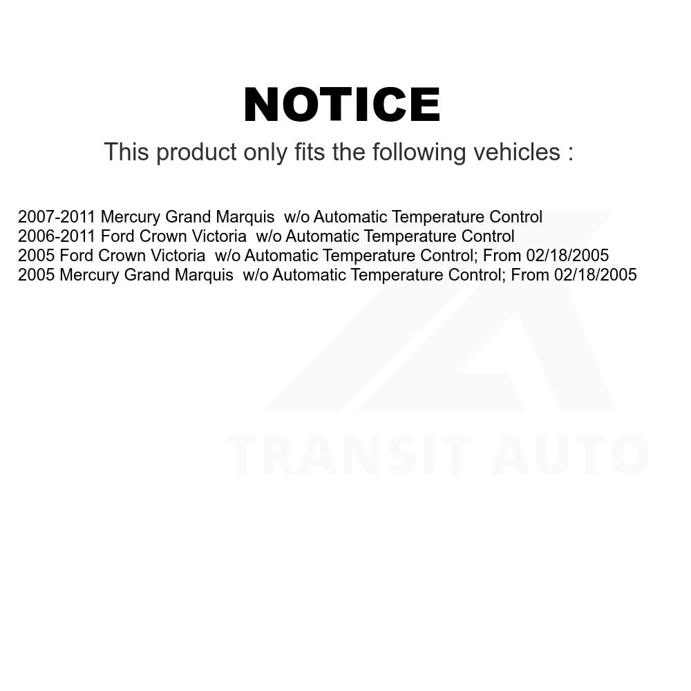 Mpulse HVAC Blower Motor Resistor SEN-2BMR0005 For Ford Crown Victoria Mercury Grand Marquis
