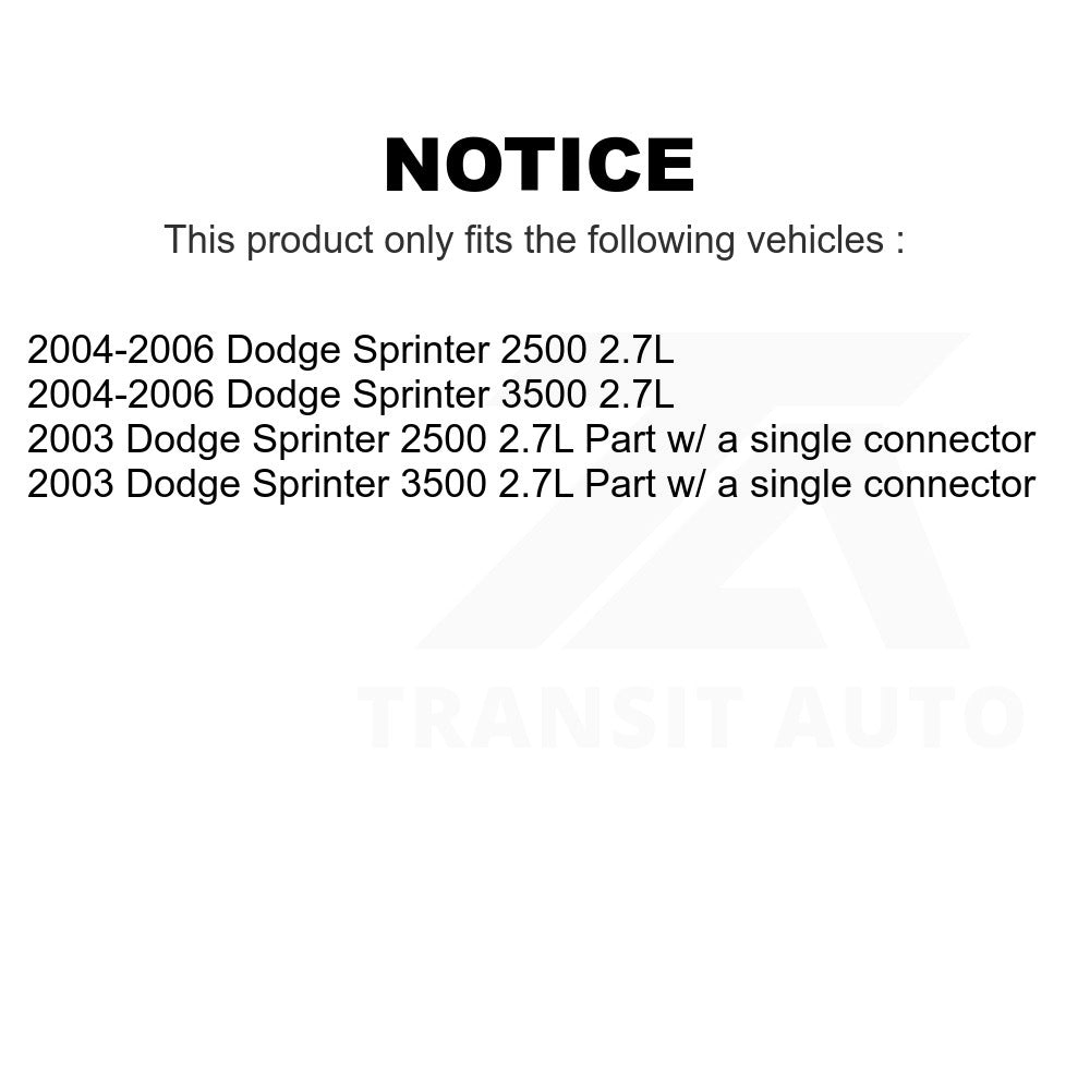 Mpulse HVAC Blower Motor Resistor SEN-2BMR0013 For Dodge Sprinter 2500 3500 2.7L