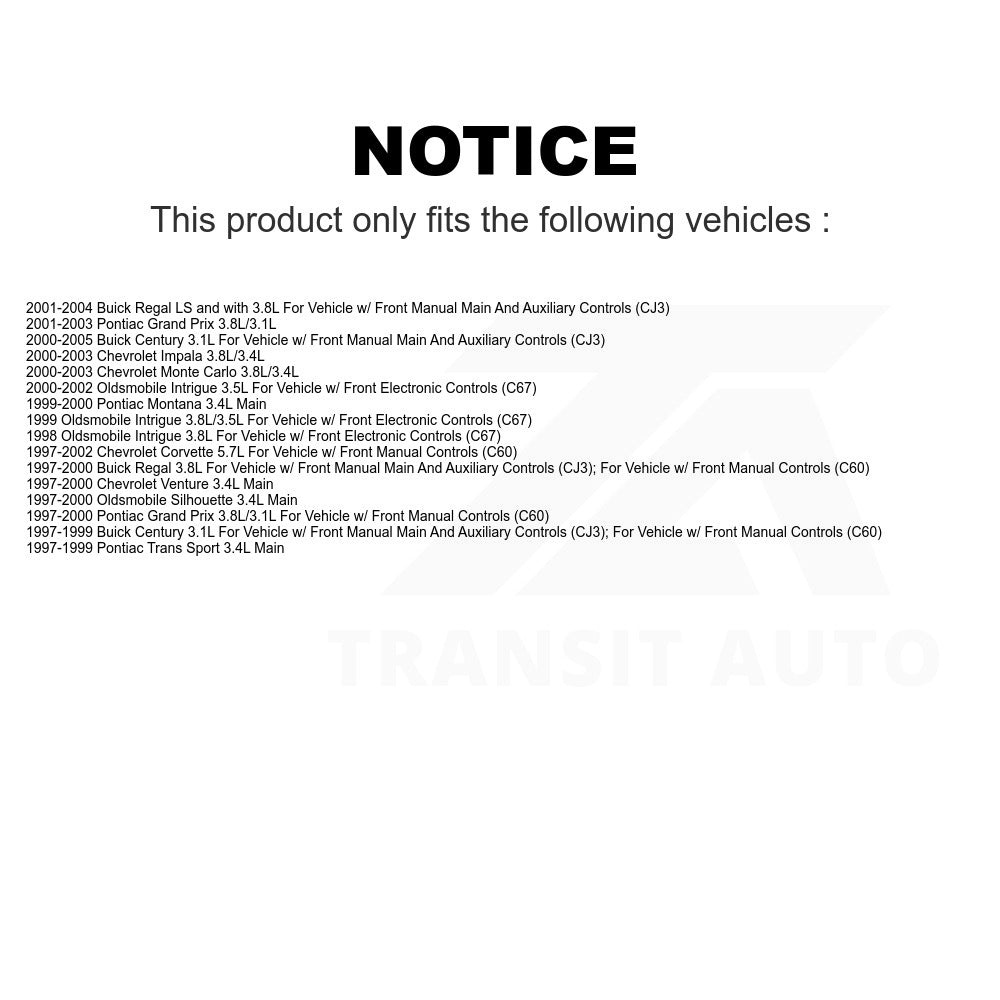 Mpulse HVAC Blower Motor Resistor SEN-2BMR0034 For Chevrolet Buick Century Impala Pontiac Grand Prix Corvette Regal Monte Carlo Oldsmobile Intrigue Venture Silhouette Montana Trans Sport