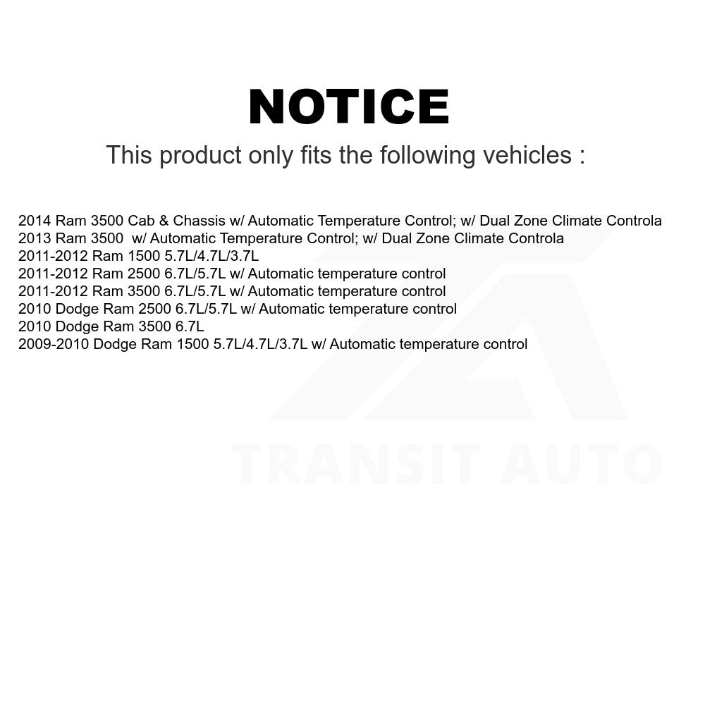 Mpulse HVAC Blower Motor Control Module SEN-2BMR0359 For Ram 1500 Dodge 3500 2500