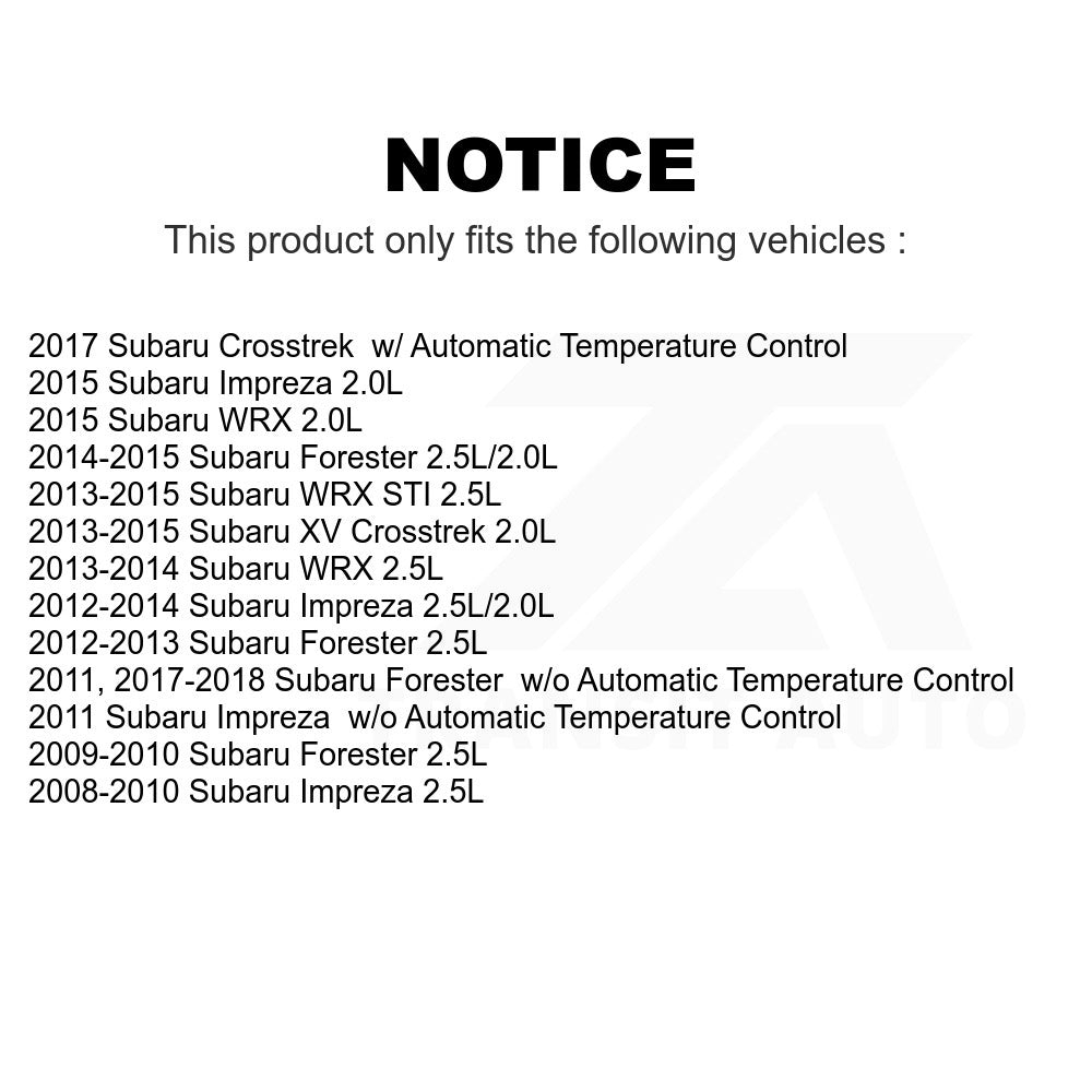 Mpulse HVAC Blower Motor Resistor SEN-2BMR0389 For Subaru Forester Impreza XV Crosstrek WRX STI