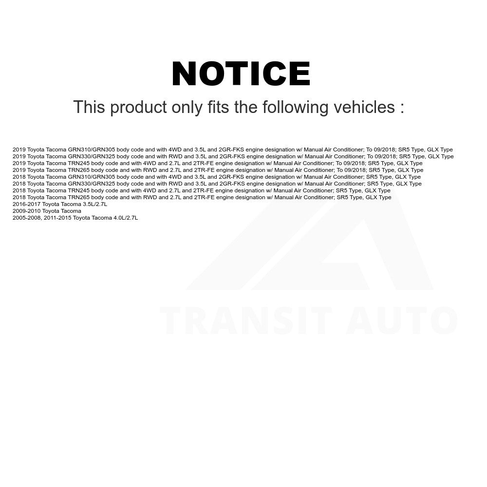 Mpulse HVAC Blower Motor Resistor SEN-2BMR0477 For Toyota Tacoma