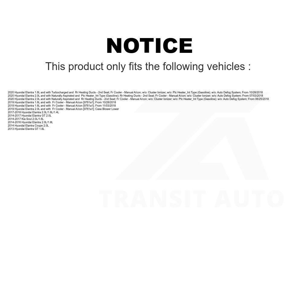 Mpulse HVAC Blower Motor Resistor SEN-2BMR0563 For Hyundai Elantra Kia Soul GT Coupe