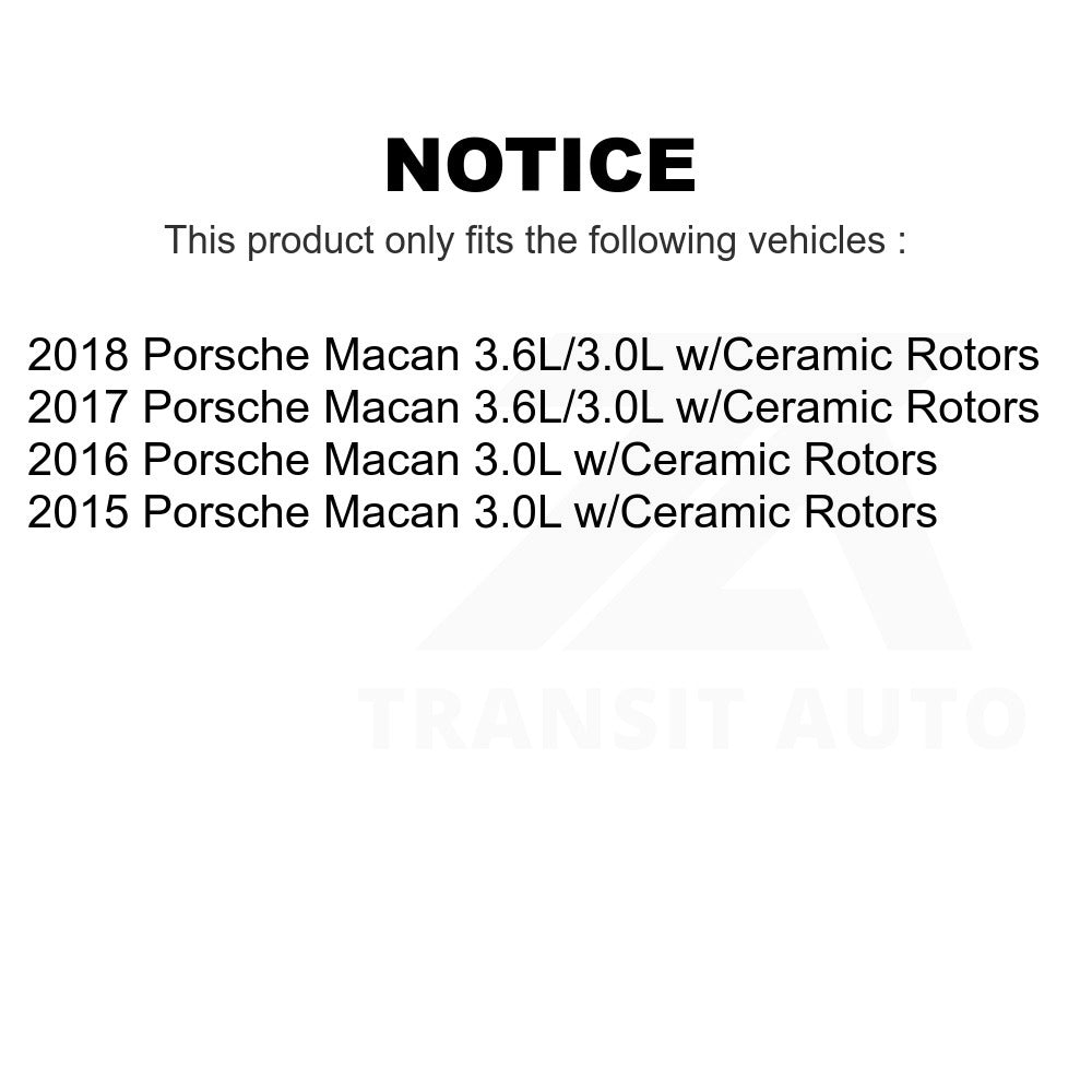 Mpulse Front Disc Brake Pads Wear Sensor SEN-2BWS0027 For Porsche Macan w Ceramic Rotors