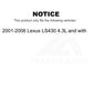 Mpulse Front Right Disc Brake Pads Wear Sensor SEN-2BWS0043 For 2001-2006 Lexus LS430 4.3L with