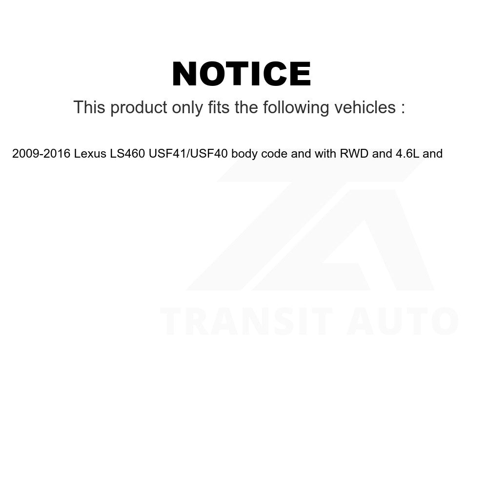 Mpulse Front Left Disc Brake Pads Wear Sensor SEN-2BWS0051 For 2009-2016 Lexus LS460 USF41 USF40 body code with RWD 4.6L and