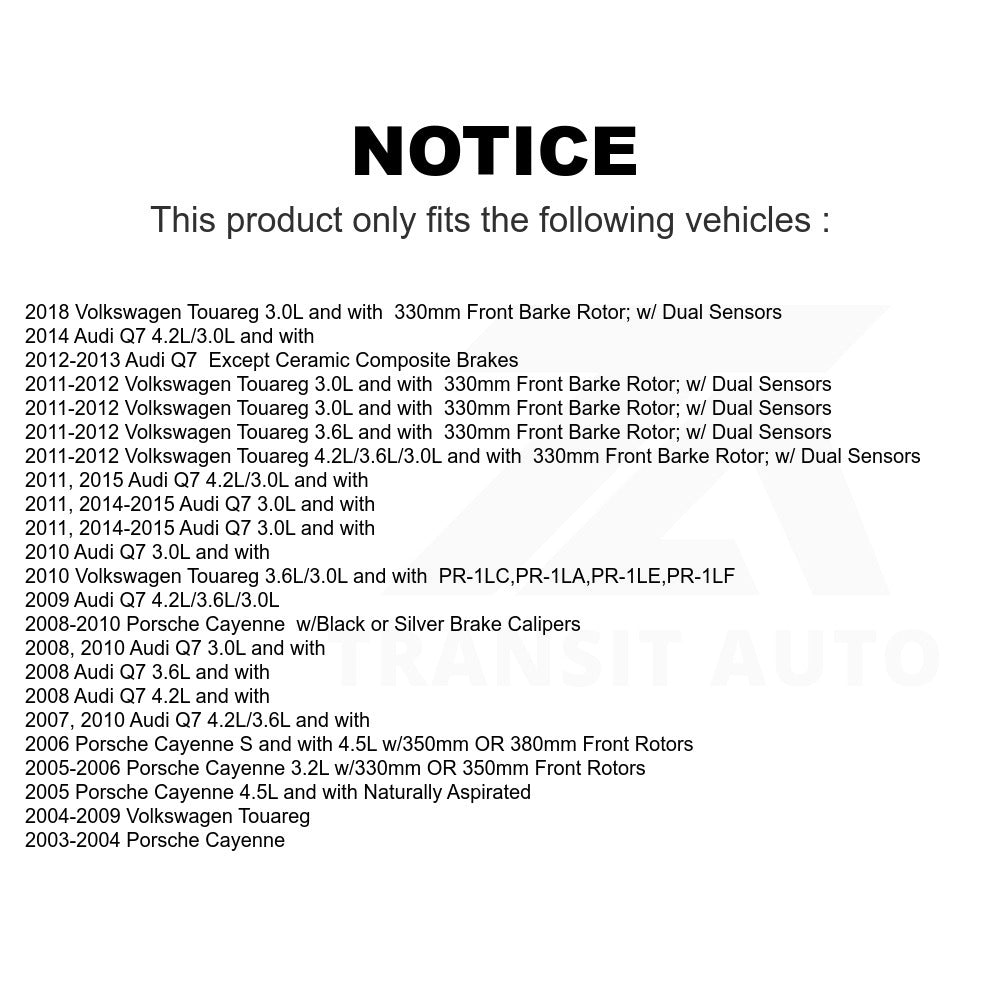 Mpulse Disc Brake Pads Wear Sensor SEN-2BWS0157 For Audi Q7 Volkswagen Touareg Porsche Cayenne