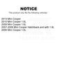 Mpulse Rear Disc Brake Pads Wear Sensor SEN-2BWS0198 For Mini Cooper