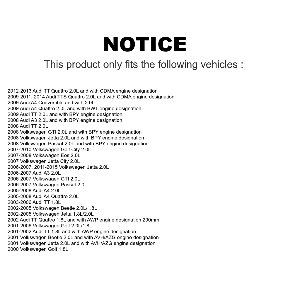 Mpulse Engine Crankshaft Position Sensor SEN-2CAM0036 For Volkswagen Jetta Audi Beetle A4 Quattro Golf Passat GTI Eos A3 TT R TTS City