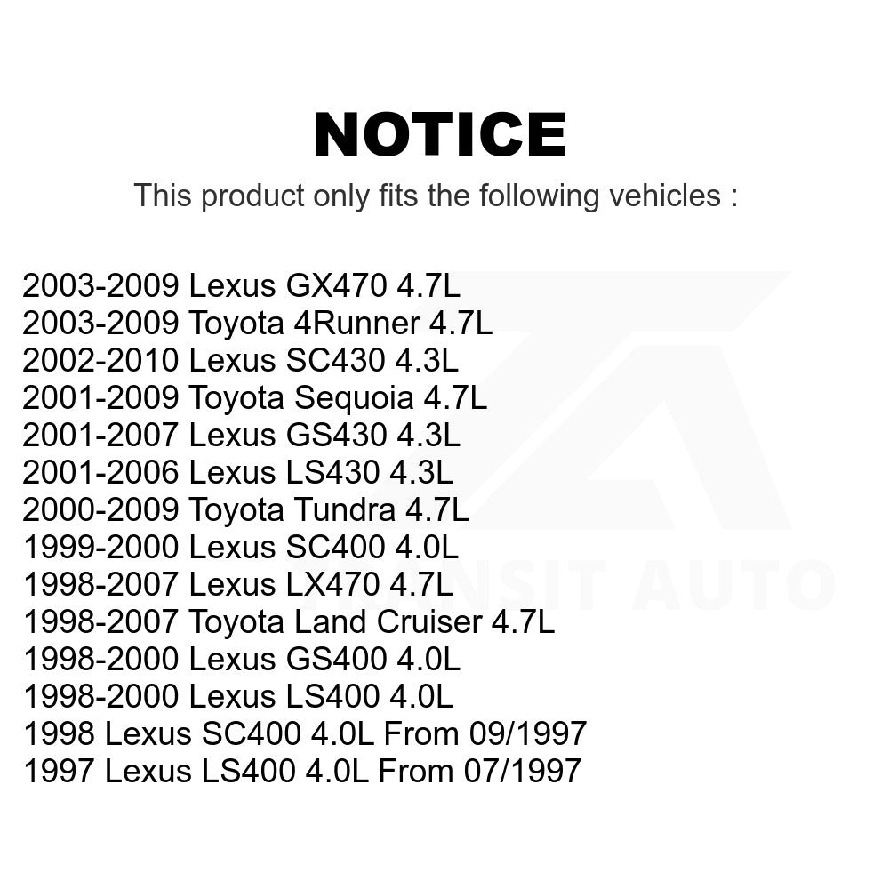 Mpulse Engine Crankshaft Position Sensor SEN-2CRK0048 For Toyota Tundra 4Runner Lexus Sequoia GX470 LS430 SC430 Land Cruiser LX470 LS400 GS430 GS400 SC400